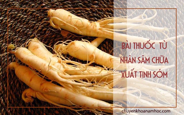 bài thuốc bắc chữa xuất tinh sớm