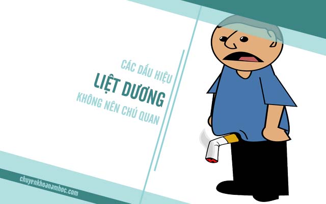 dấu hiệu liệt dương