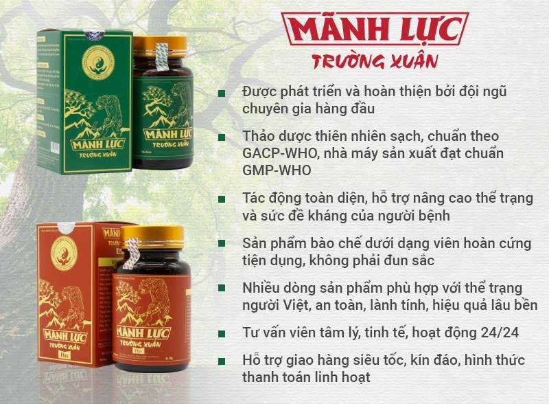 Sản phẩm Mãnh lực Trường xuân thế hệ 2 phát huy công dụng vượt trội