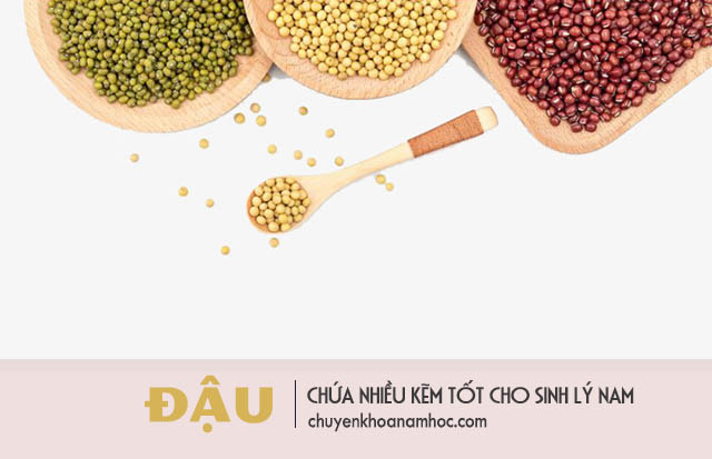 Đậu chứa nhiều Kẽm tốt cho sinh lý nam