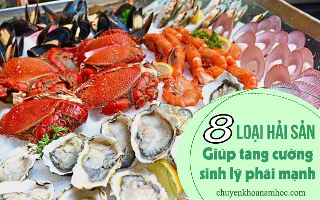 hải sản giúp tăng cường sinh lý