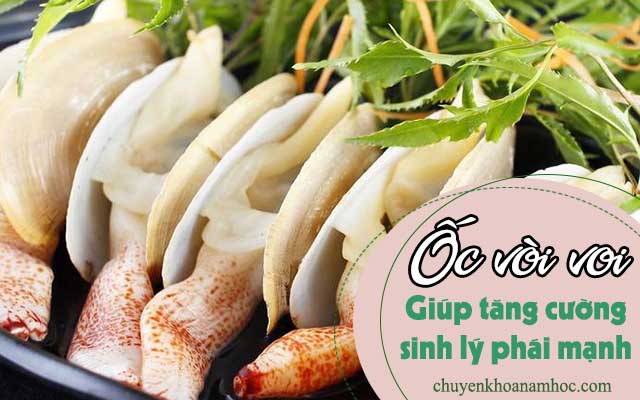 hải sản giúp tăng cường sinh lý