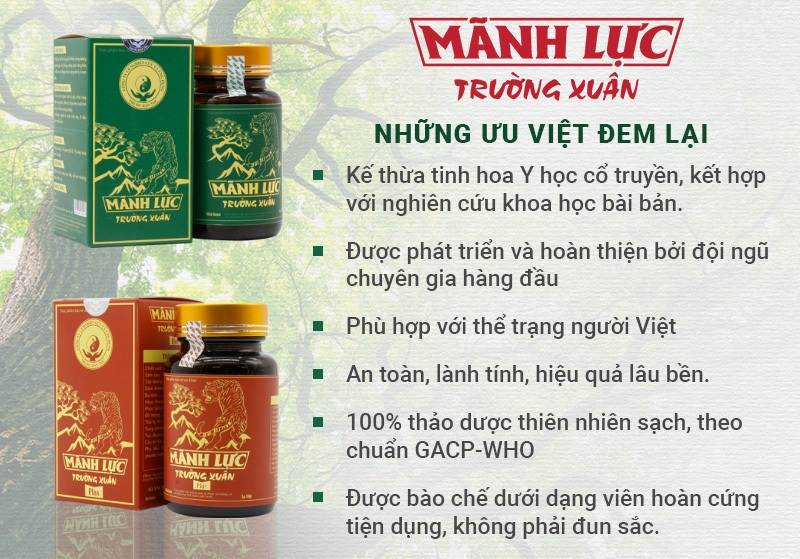 Mãnh lực Trường xuân - giải pháp chữa thận yếu toàn diện, không tái phát