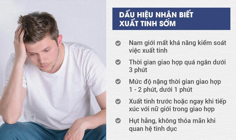 Triệu chứng xuất tinh sớm