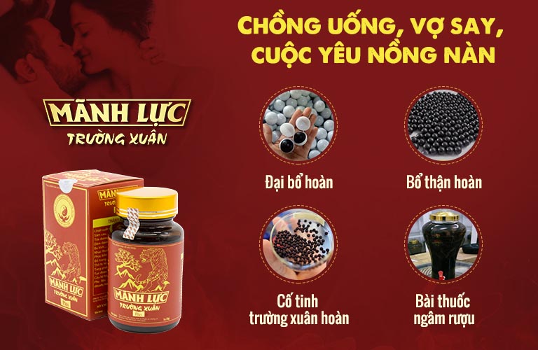 Mãnh lực Trường xuân kết hợp 4 phương thuốc quý