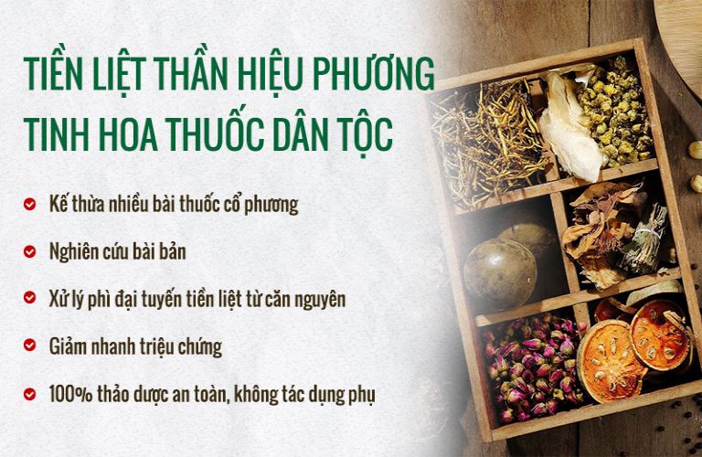 Tiền liệt Thần hiệu Phương liệu pháp vàng cho bệnh phì đại tiền liệt tuyến