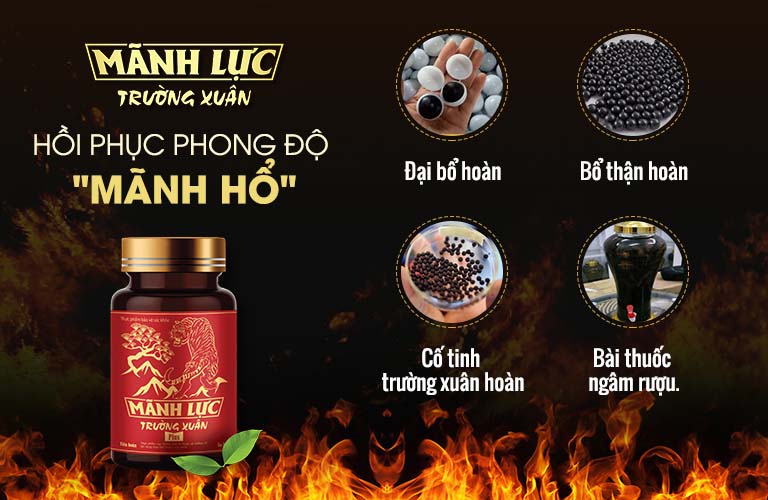 Mãnh lực Trường xuân cải thiện tình trạng di tinh, mộng tinh hiệu quả