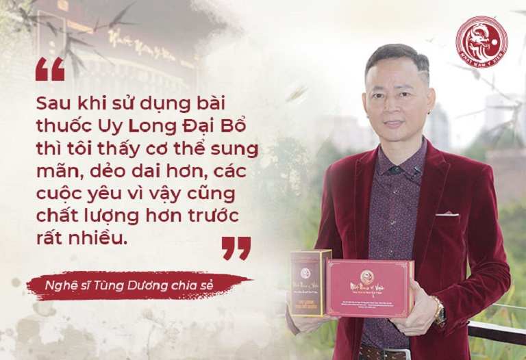 Diễn viên Tùng Dương chia sẻ hiệu quả của thuốc trong phóng sự VTV2